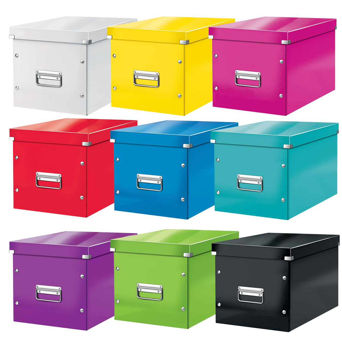 Leitz Large Storage Cube, White, Click and Store Range, 61080001