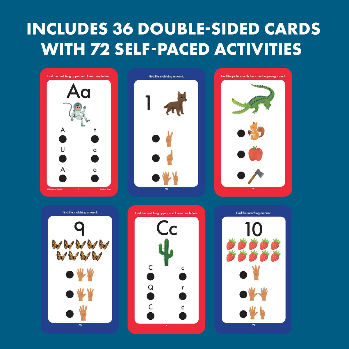 Educational Insights Hot Dots Preschool Prep Set – Toddler ABC Flash Cards with Interactive Pen