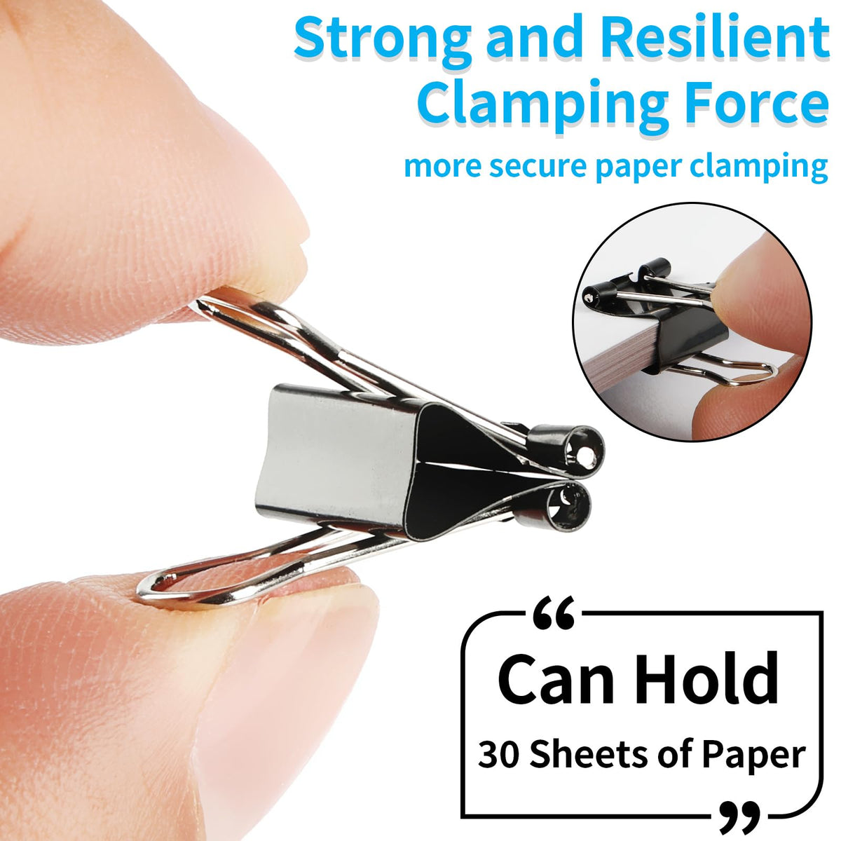 180Pcs Small Binder Clips, Mini Binder Clips, Clips Office Supplies