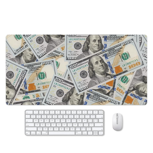 Reateforin Cool US Dollar Currency Money Gaming Mouse Pad Hundreds of 100 Dollar Bills Non-Slip