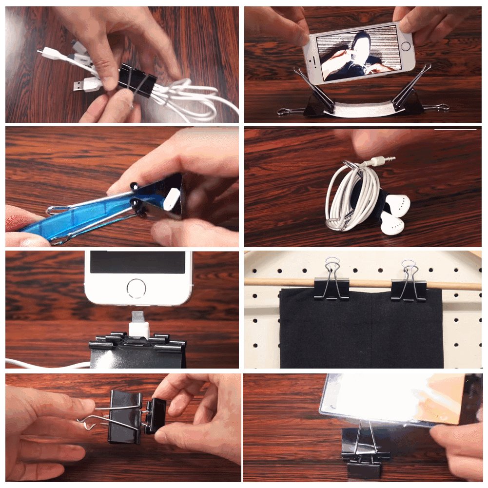 48Pack Large Binder Clips for Office Home 1.6 inch