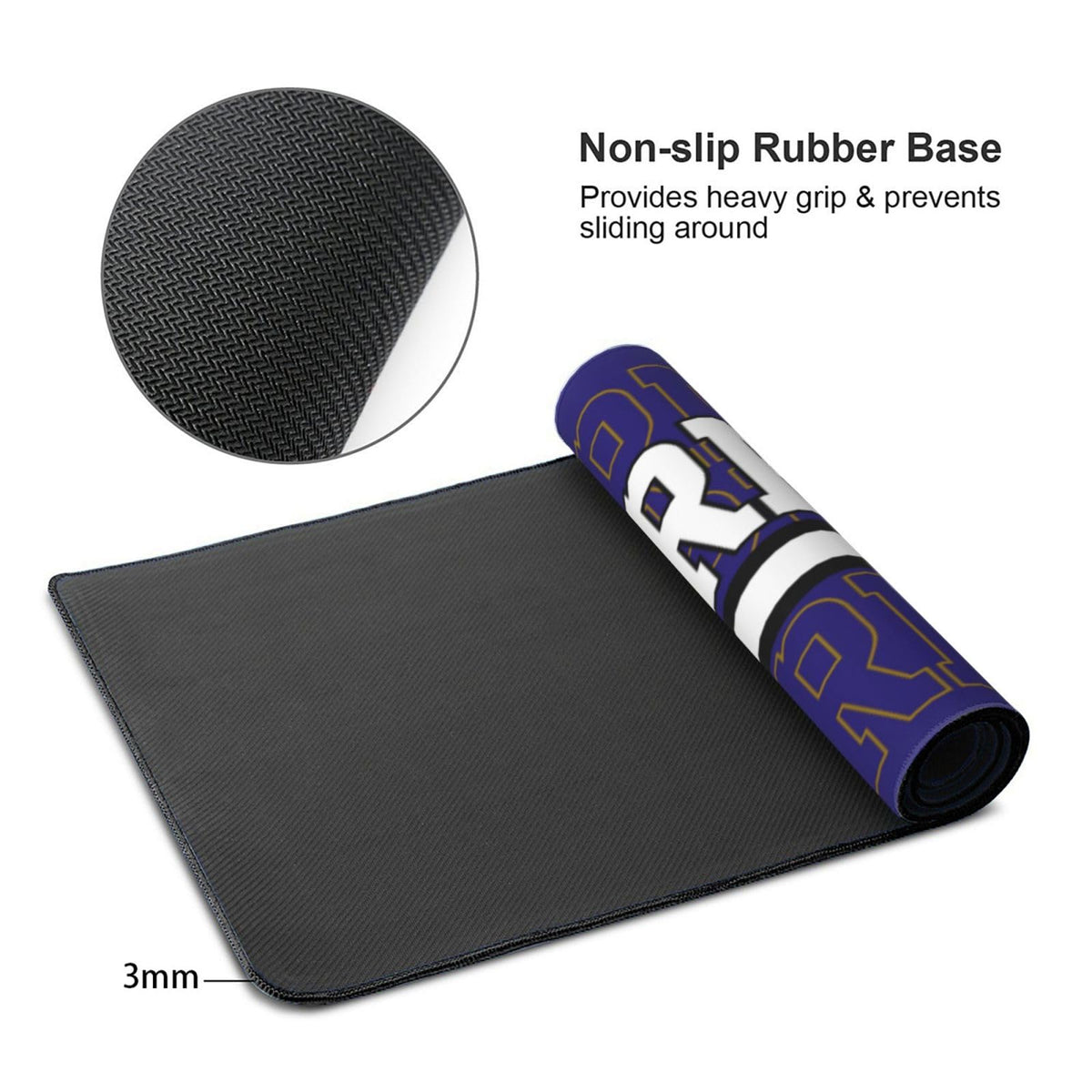 ANTKING Baltimore Mouse Pad Custom Name and Number Desk Pad for Men Women Youth Gifts
