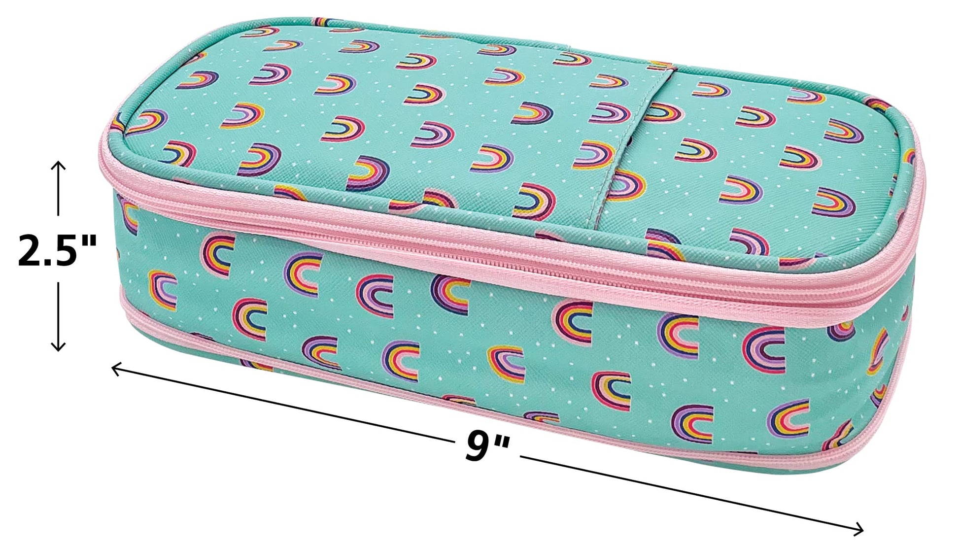Teacher Created Resources Oh Happy Day Rainbows Pencil Case Multifunctional Large Capacity Bag