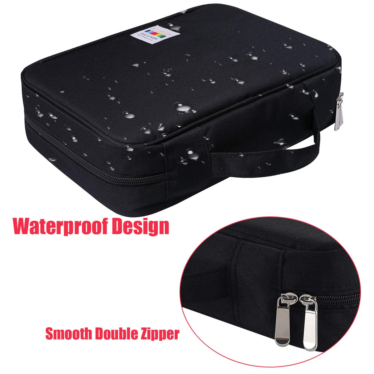 AYVANBER Colored Pencil Case 220 Slots Gel Pens Holder Waterproof Organizer Bag Portable Artist
