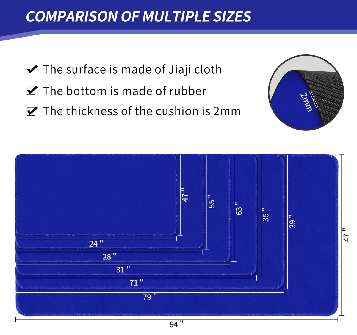 LERYG Large Tabletop Game Playmat, Poker Mat, Water-Resistant Non-Slip Desk Mat, Mahjong & Card