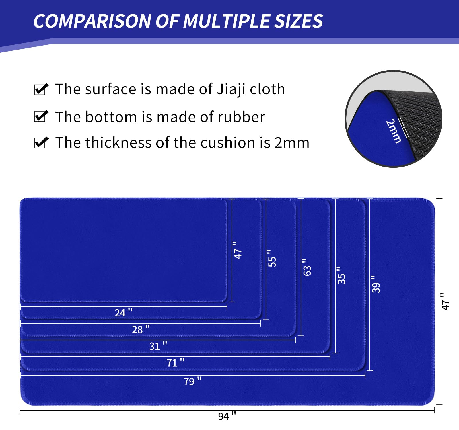 LERYG Large Tabletop Game Playmat, Poker Mat, Water-Resistant Non-Slip Desk Mat, Mahjong & Card