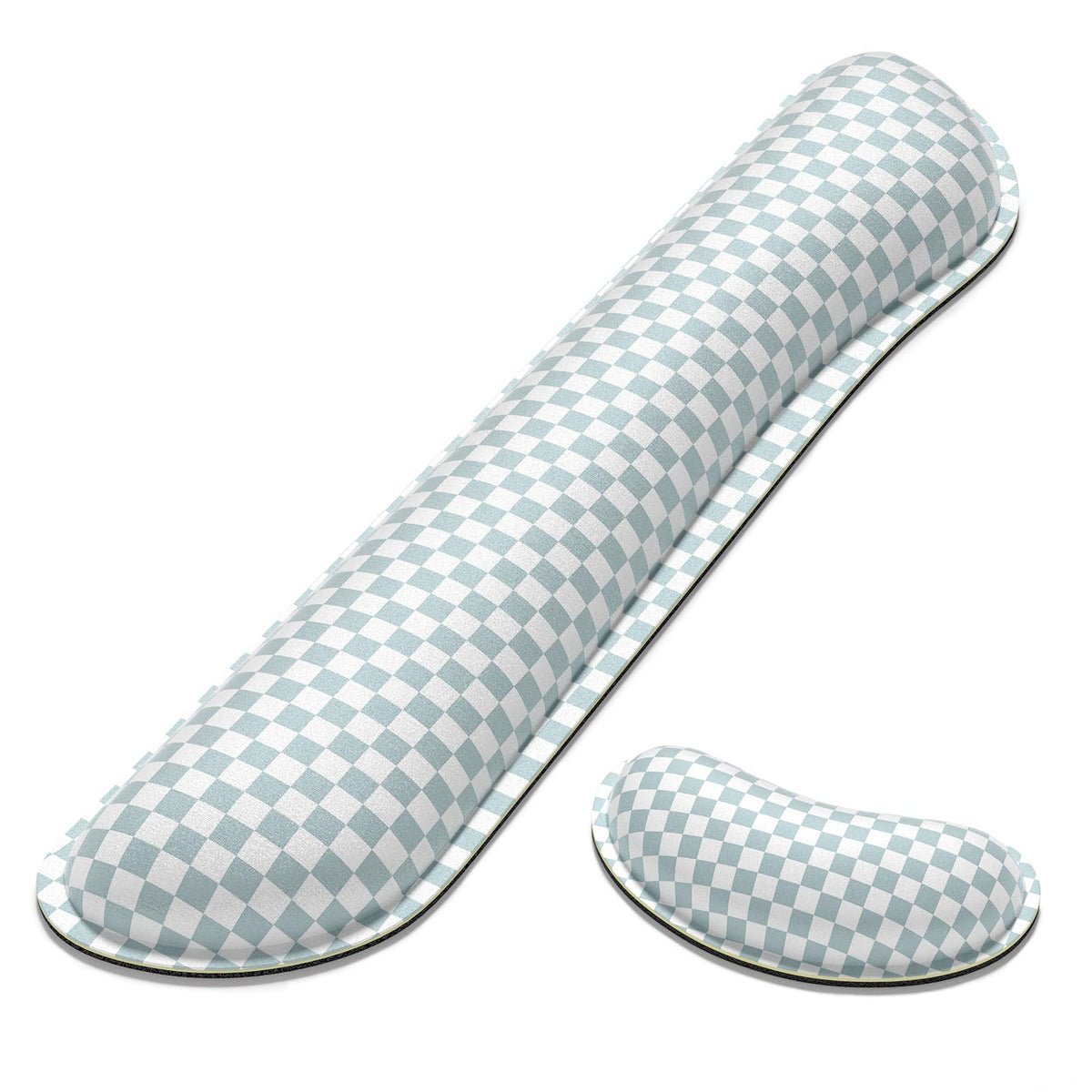 Dapesuom Enlarge Keyboard Wrist Rest Set,Memory Foam,Non-Slip,Sage Green