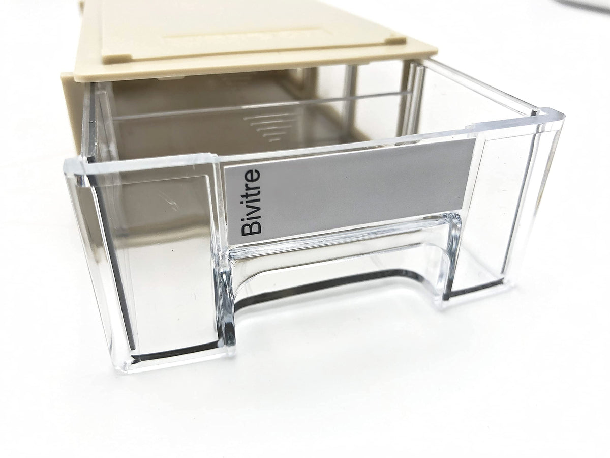Stackable Storage Drawers Set of 20 with Dividers and Paper Labels