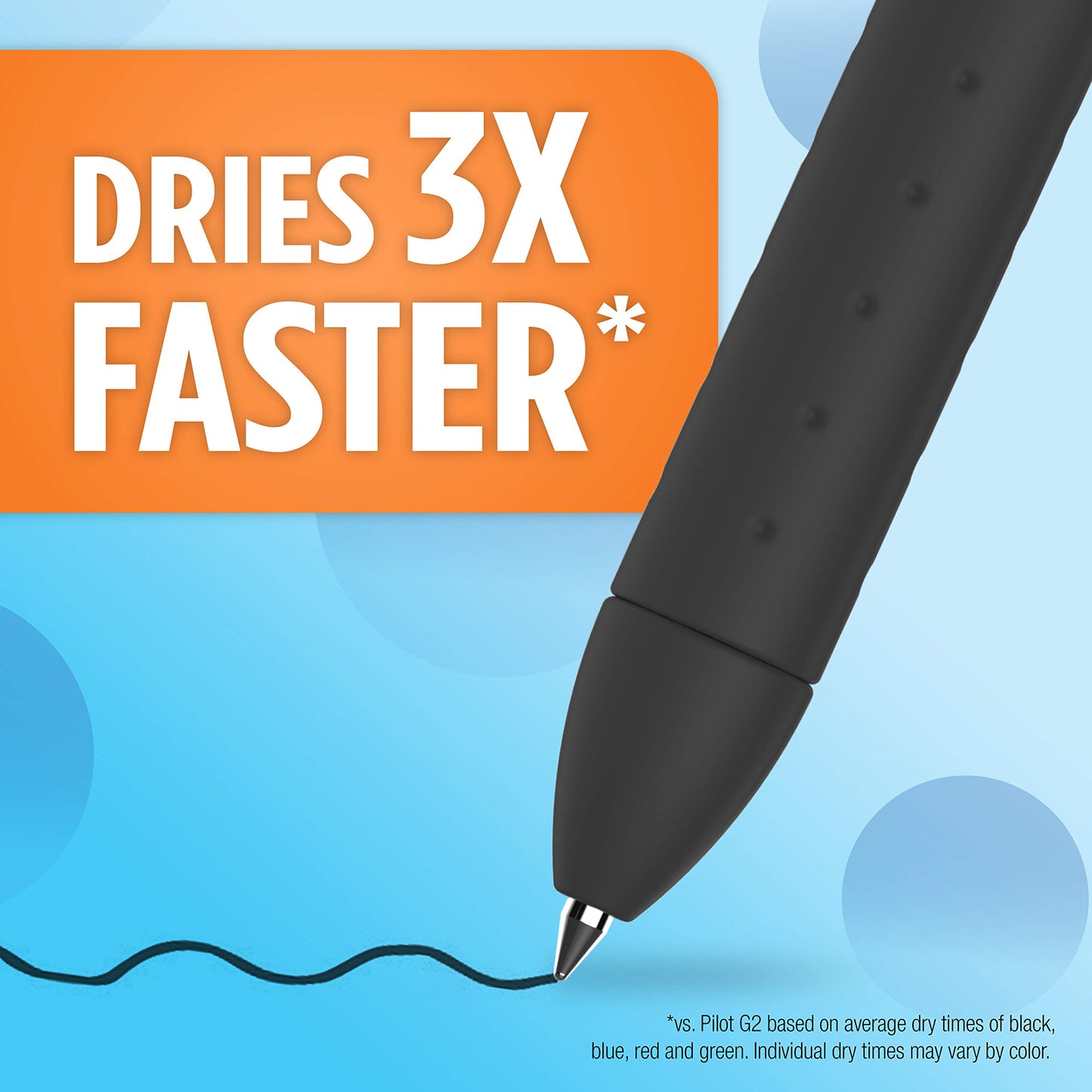 Paper Mate InkJoy Gel Pens, Medium Point (0.7mm), Black, Capped, 12 Count