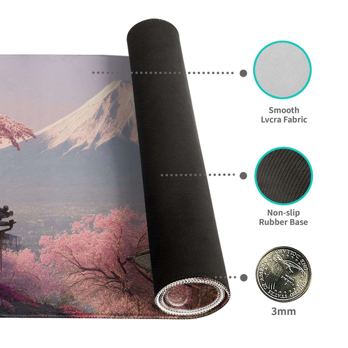 Desk Mat Mouse Pad Gaming Desk Pad XL Large Mouse Mat Office Decor Accessories (Pink A)