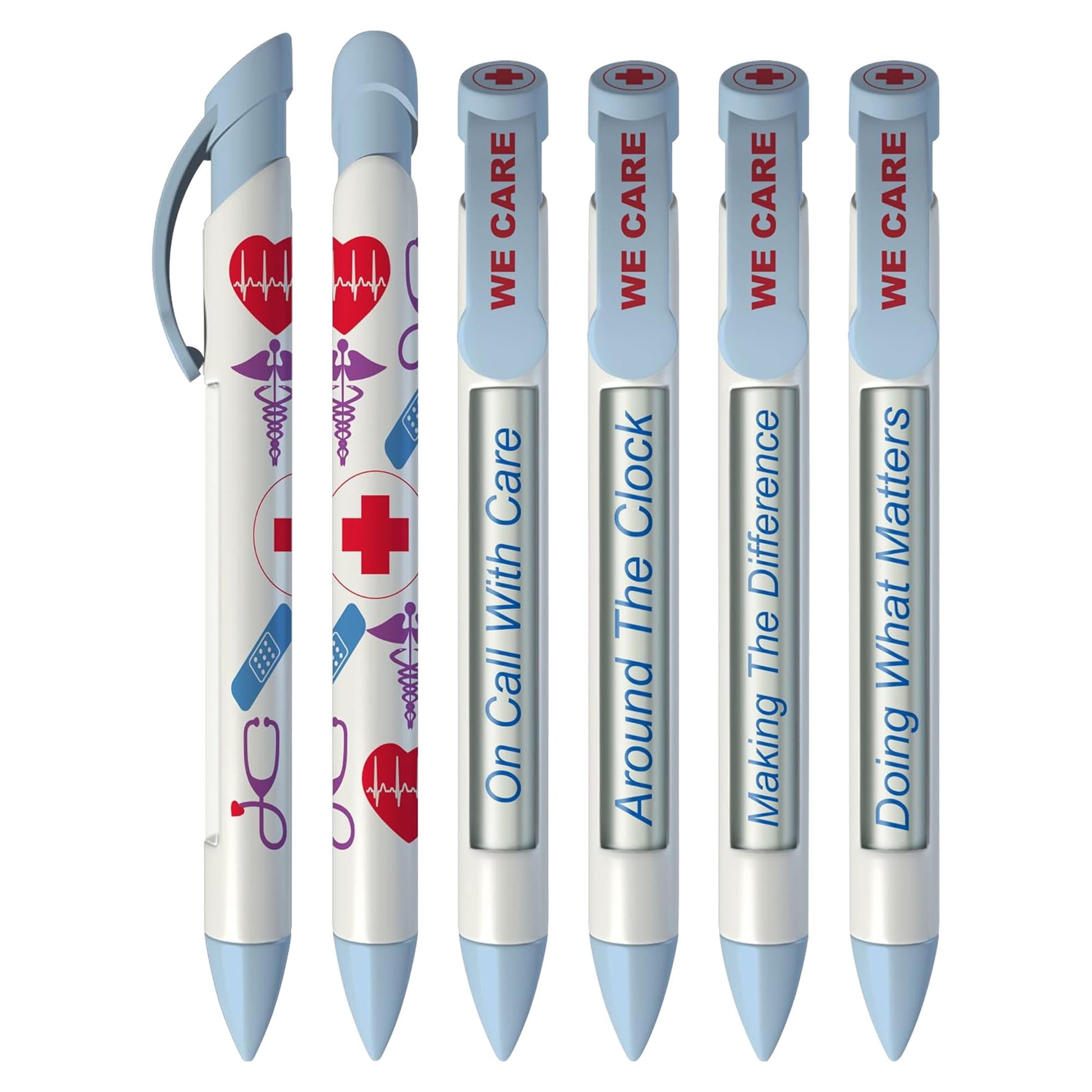 Greeting Pen – Nurse Appreciation Pen Set with Uplifting Rotating Messages – Cute, Bulk Presents