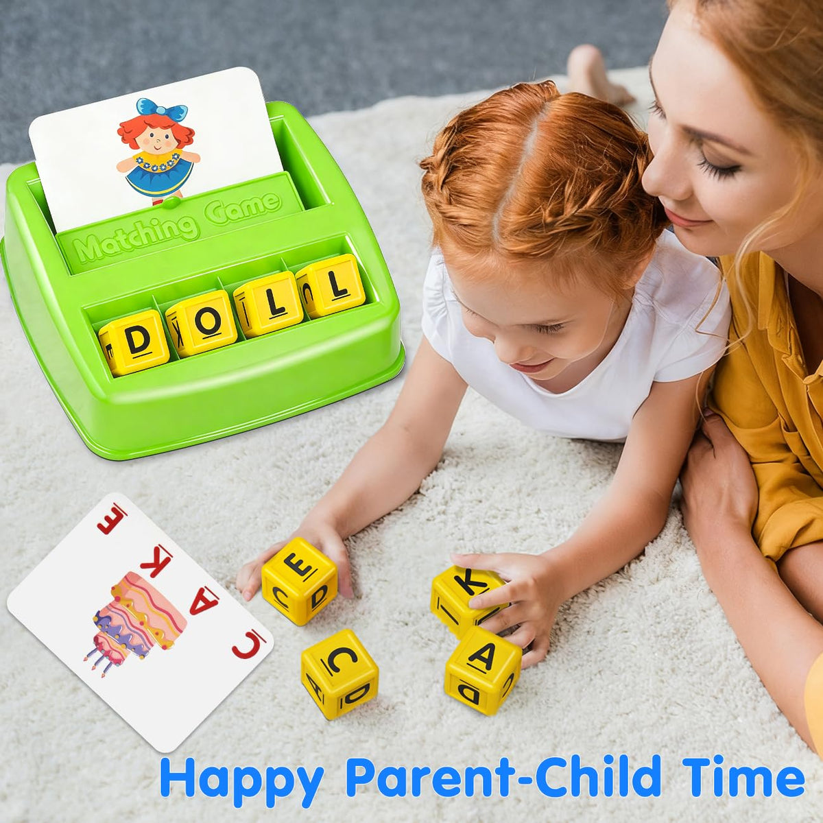 Matching Letter Game for 3 4 5 Year Old Girls Gifts, ABC Learning Toys for Kids Age 3-5
