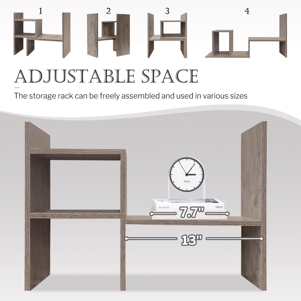 Jerry & Maggie Office Desk Organizers for College Dorm Decor Grey Oak
