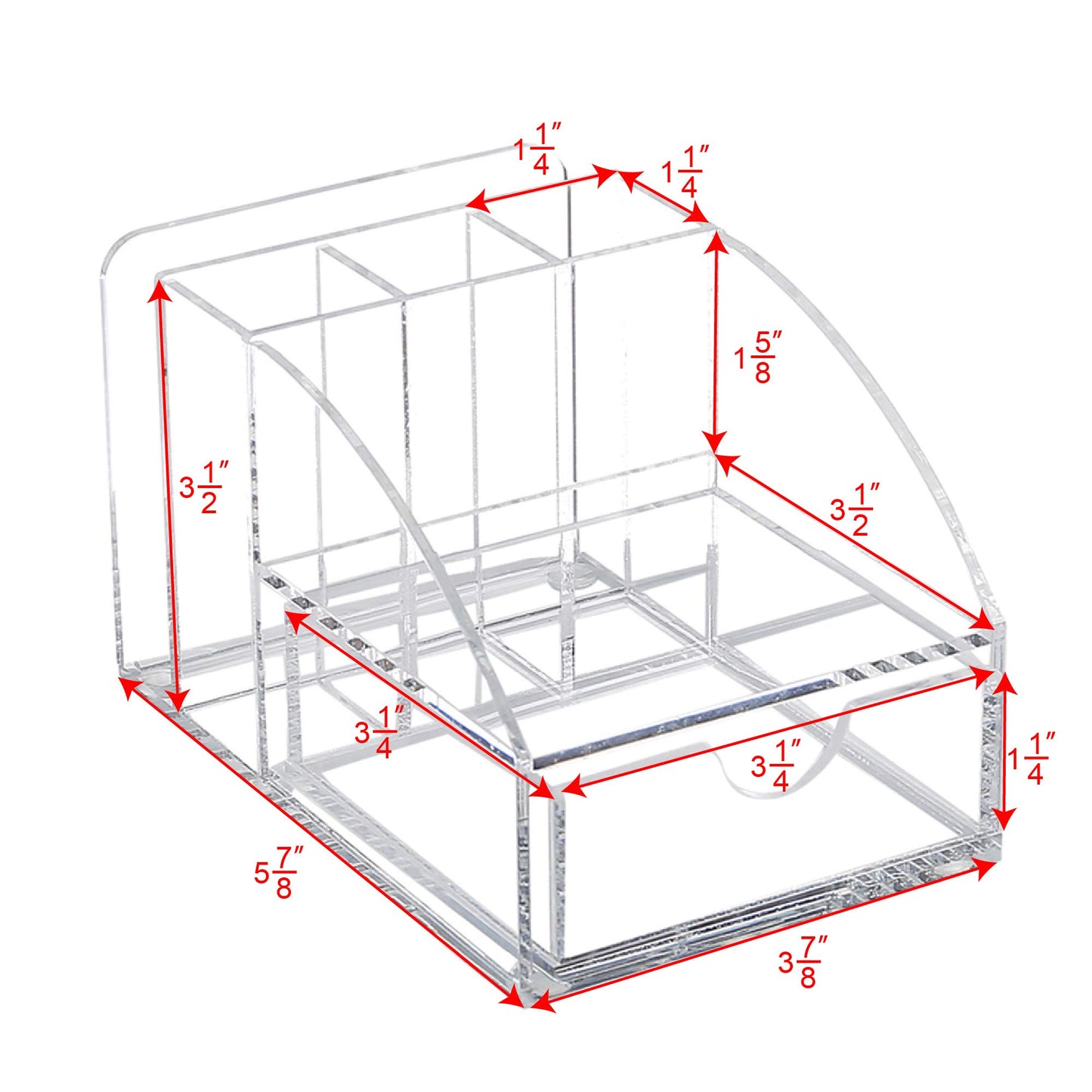 Ikee Design Acrylic Premium Desktop Office Supplies Organizer