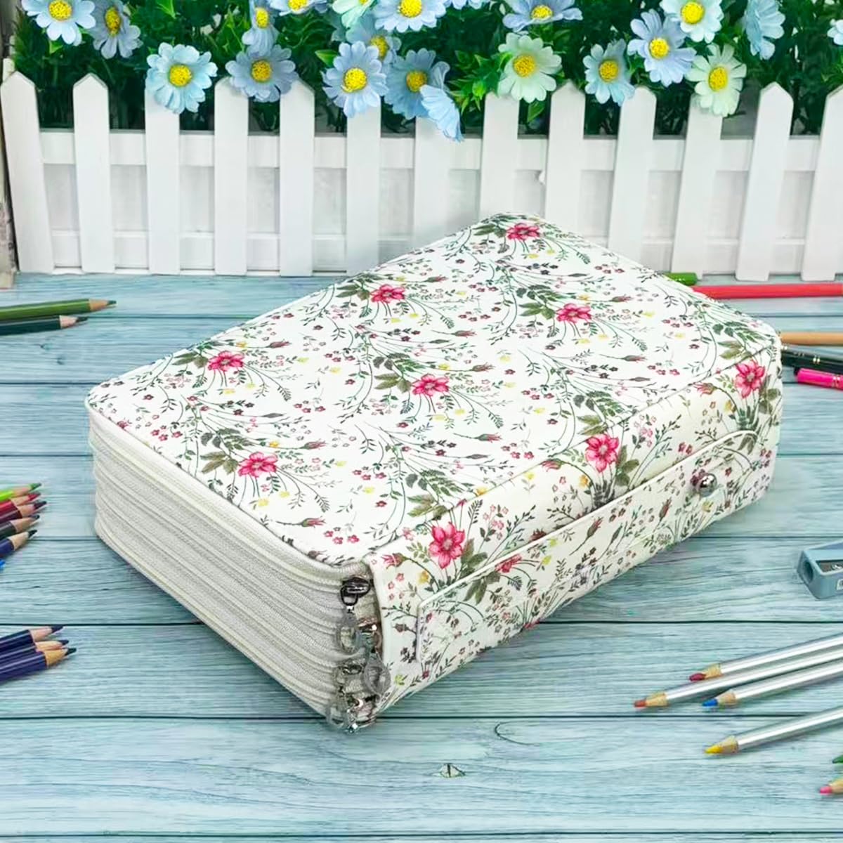 YOUNGCOL 200 Slots Colored Pencil Case Color Pencil Organizer Storage Large Capacity Pencil Case