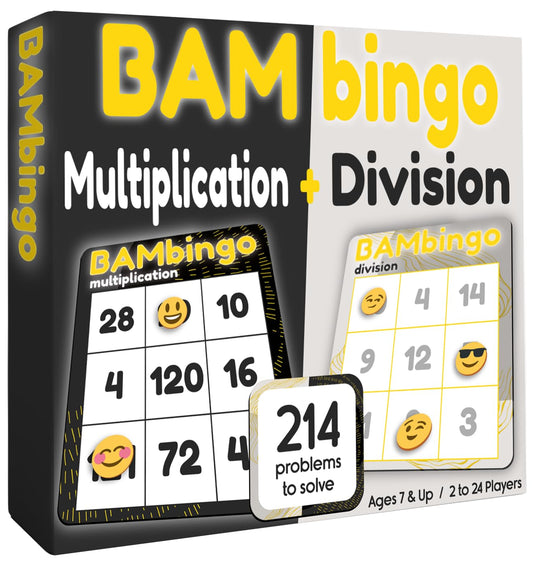 BAMBingo Multiplication and Division Facts Bingo Game