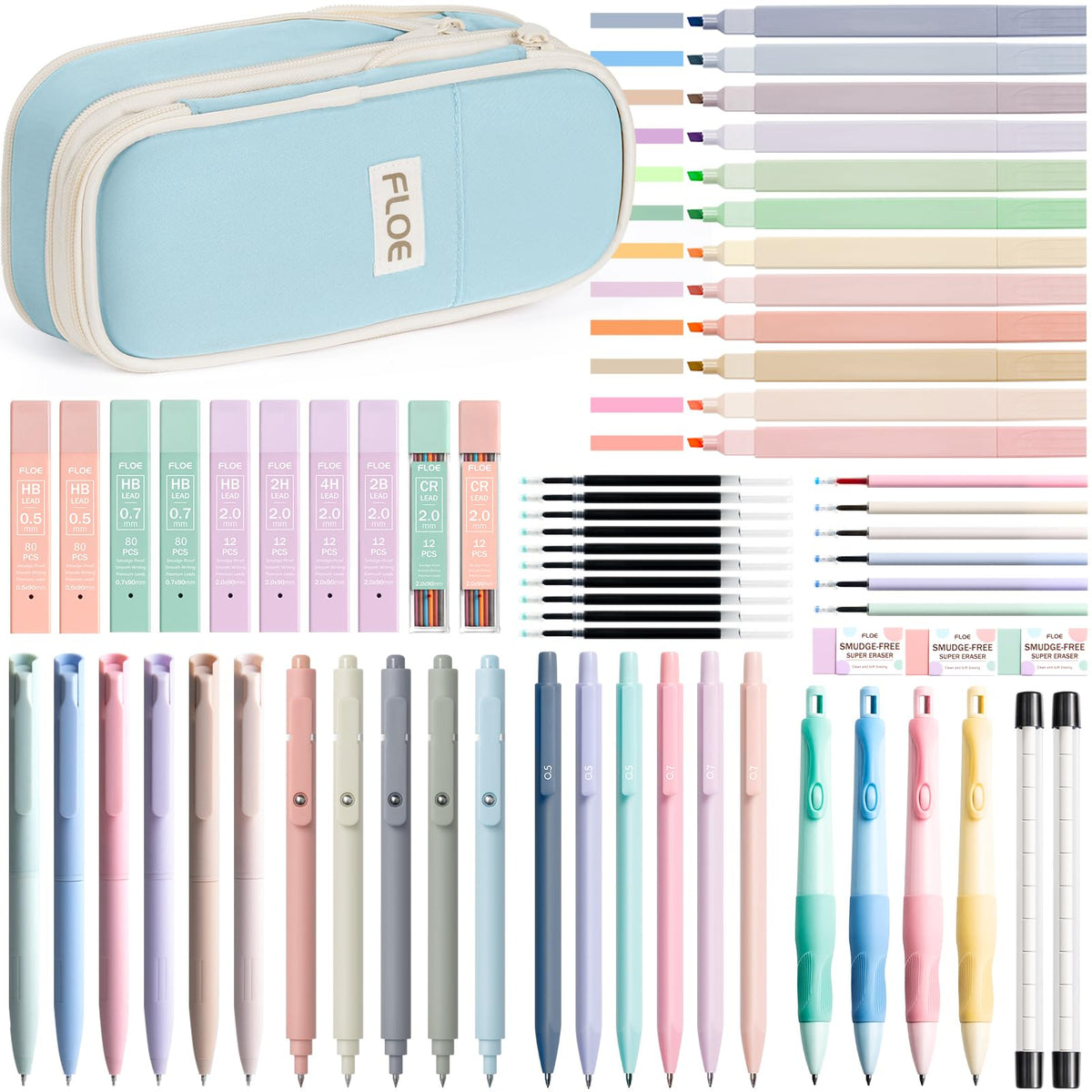 65PCS Aesthetic School Supplies Back to School Supplies Cute Stationary Set