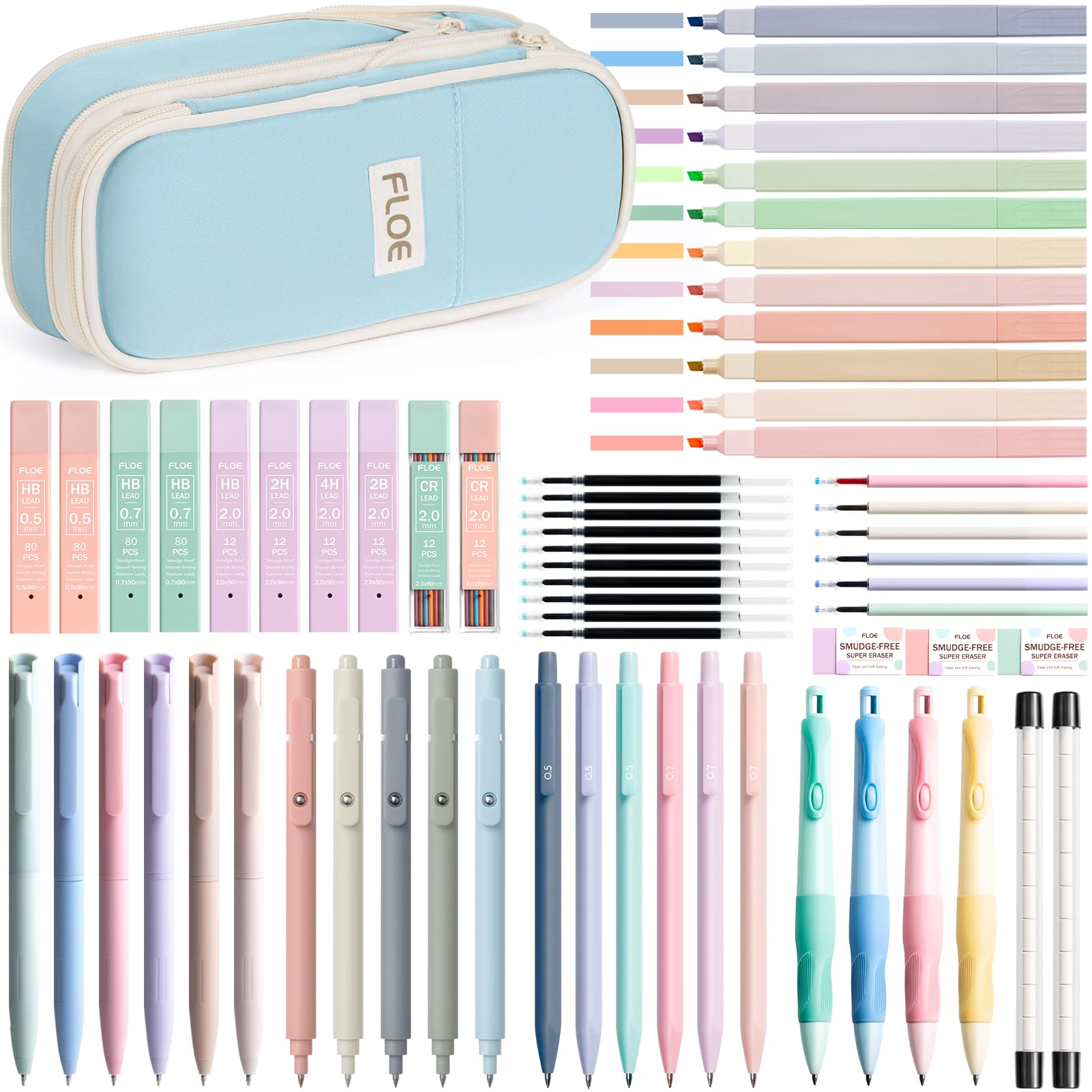 65PCS Aesthetic School Supplies Back to School Supplies Cute Stationary Set