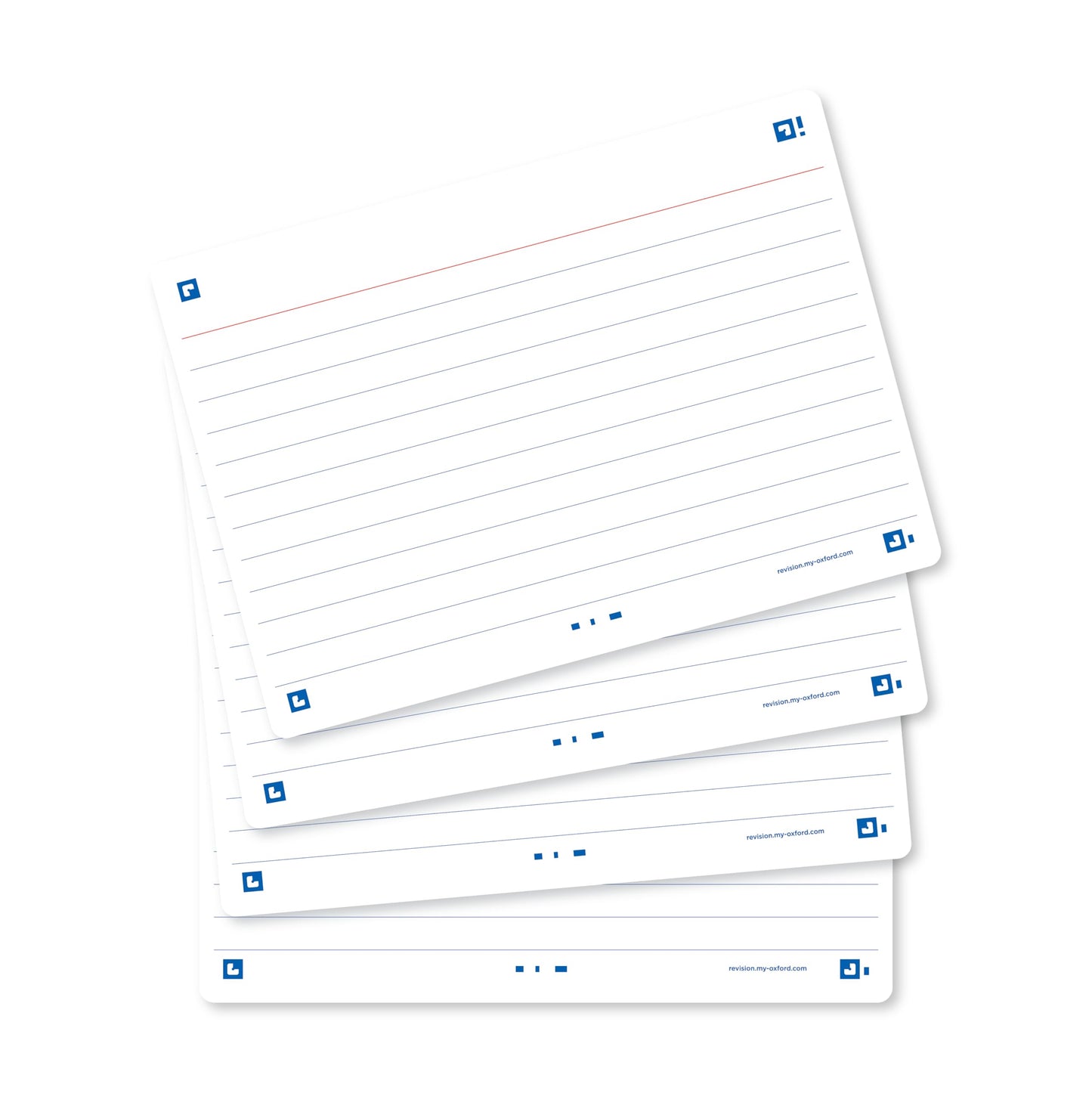 Oxford Flash 2.0-80 Bristol Flash Cards A6 (105 x 148 mm) Ruled White Frame