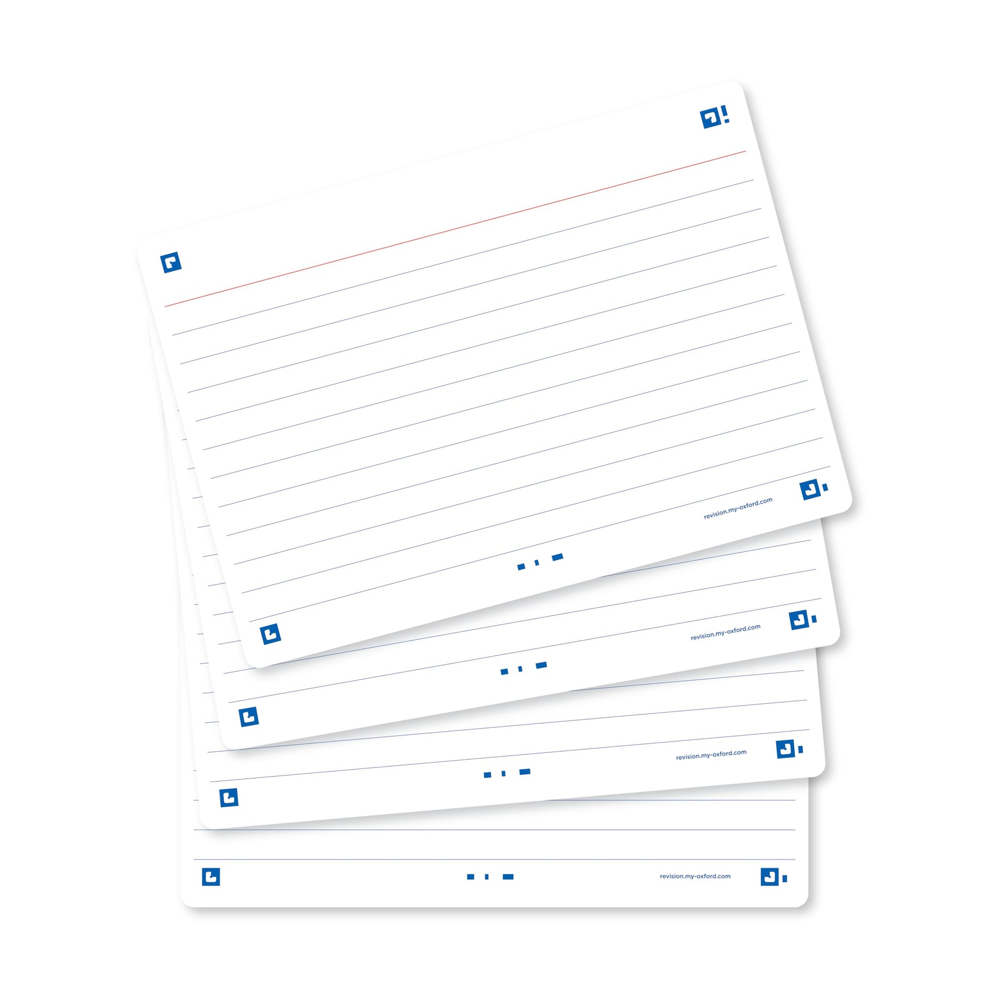 Oxford Flash 2.0-80 Bristol Flash Cards A6 (105 x 148 mm) Ruled White Frame