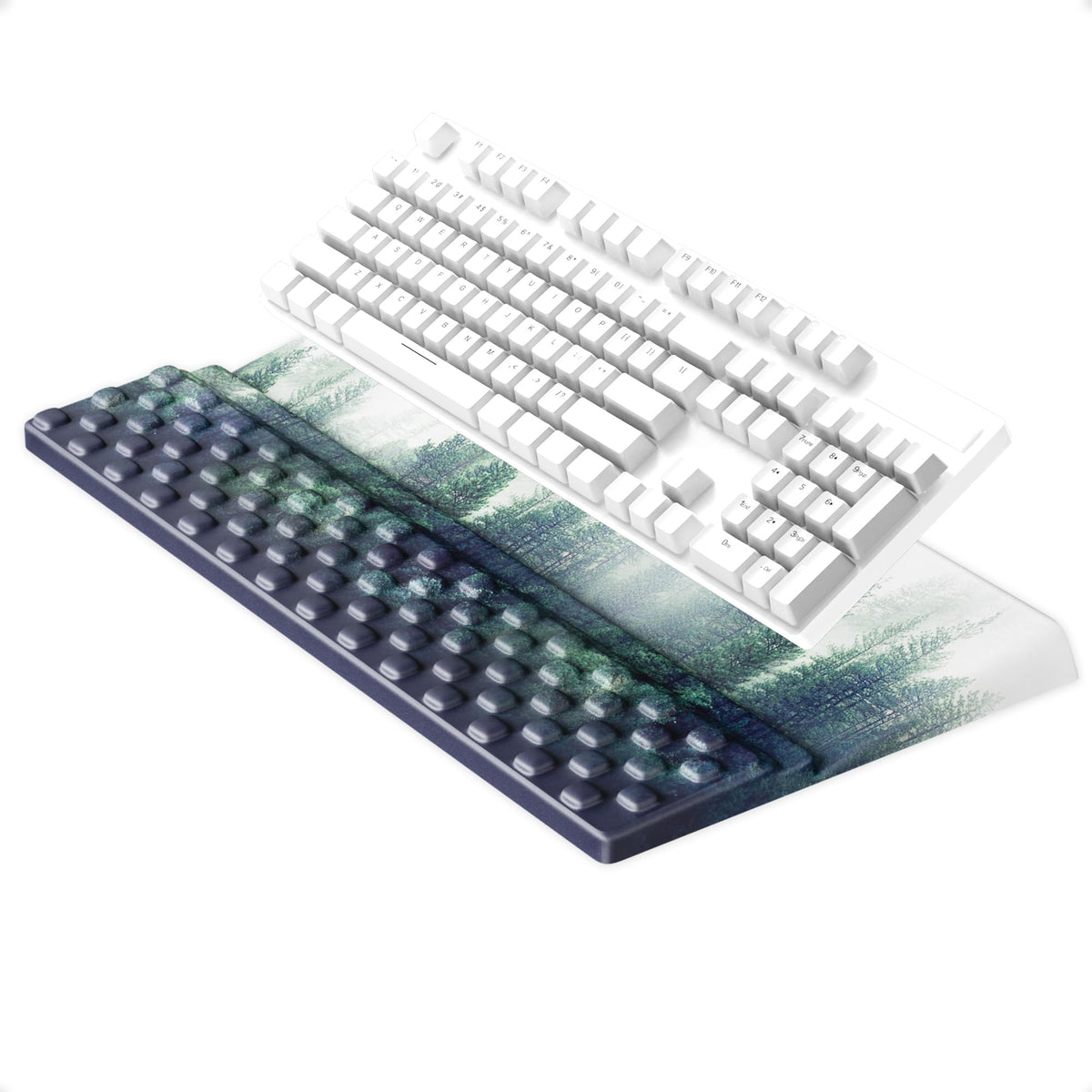 Ospelelf Keyboard Wrist Rest Pad, Comfy Ergonomic Keyboard Stand Holder, Office Desk Accessories
