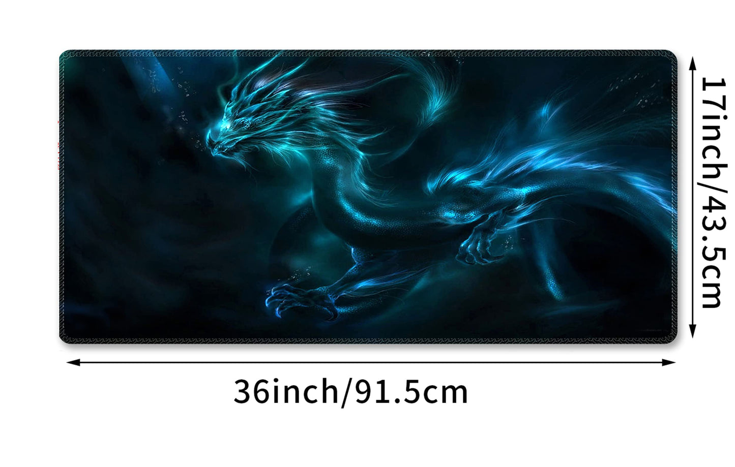 Meffort Inc Extended XXL Mouse Pad Thick Water Resistance Desk Mat with Non-Slip Rubber Pad for