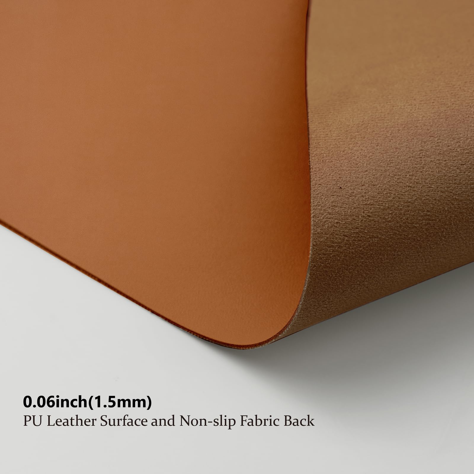 Leather Desk Mat - Non-Slip PU Desk Pad for Office and Home - Desk Organization and Accessories