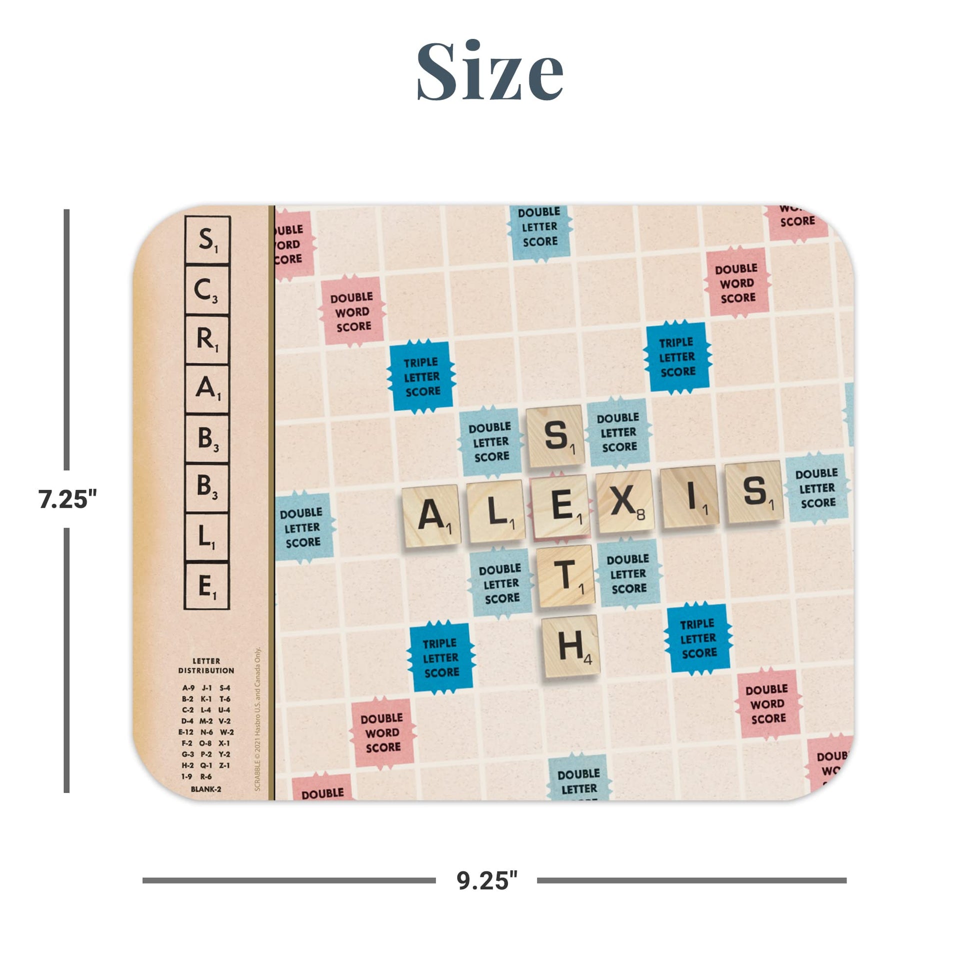 Let's Make Memories Personalized Scrabble Couple Mouse Pad- Computer Accessory- for Office or Home