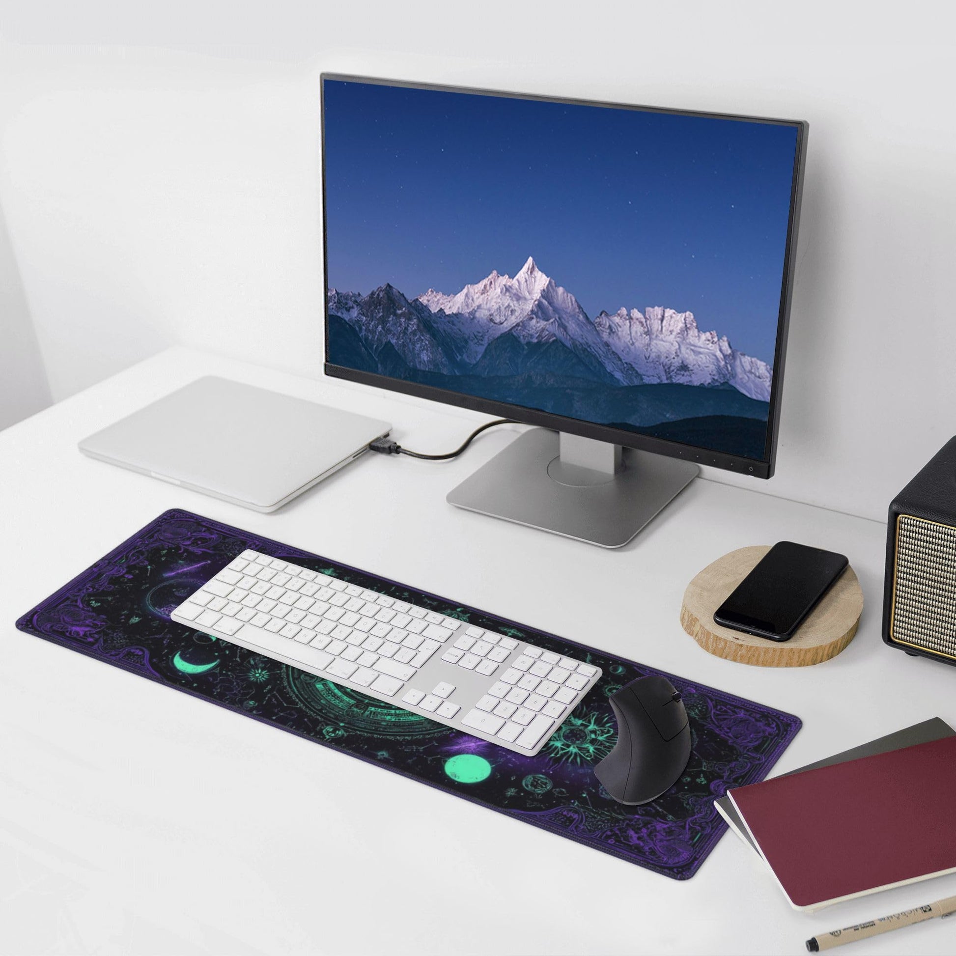 Goth Mouse Pad Extended Large Gaming Mouse Pad XL Stitched Edges for Gamer Home Office 31.5 X 11.8