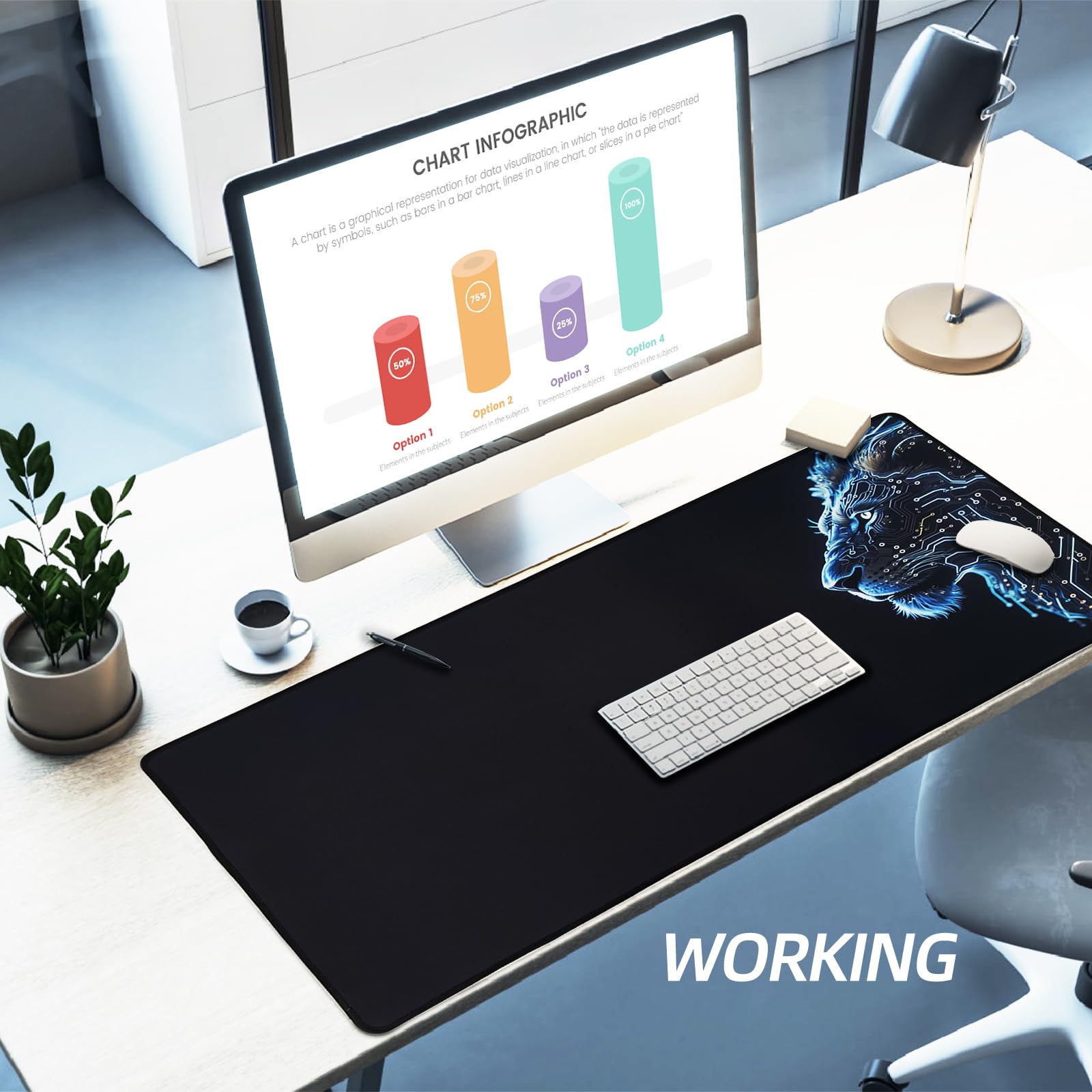 Cmhoo XXL Gaming Mouse Pad 35.4x15.7 Professional Large Mouse Pad & Computer Game Mouse Mat-90x40