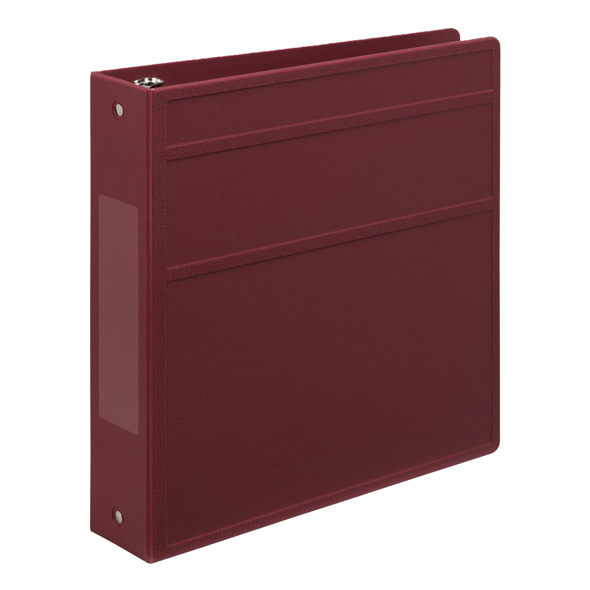Carstens 2-Inch Heavy Duty 3-Ring Binder - Side Opening, Wine, Durable Plastic, Precision No-Gap