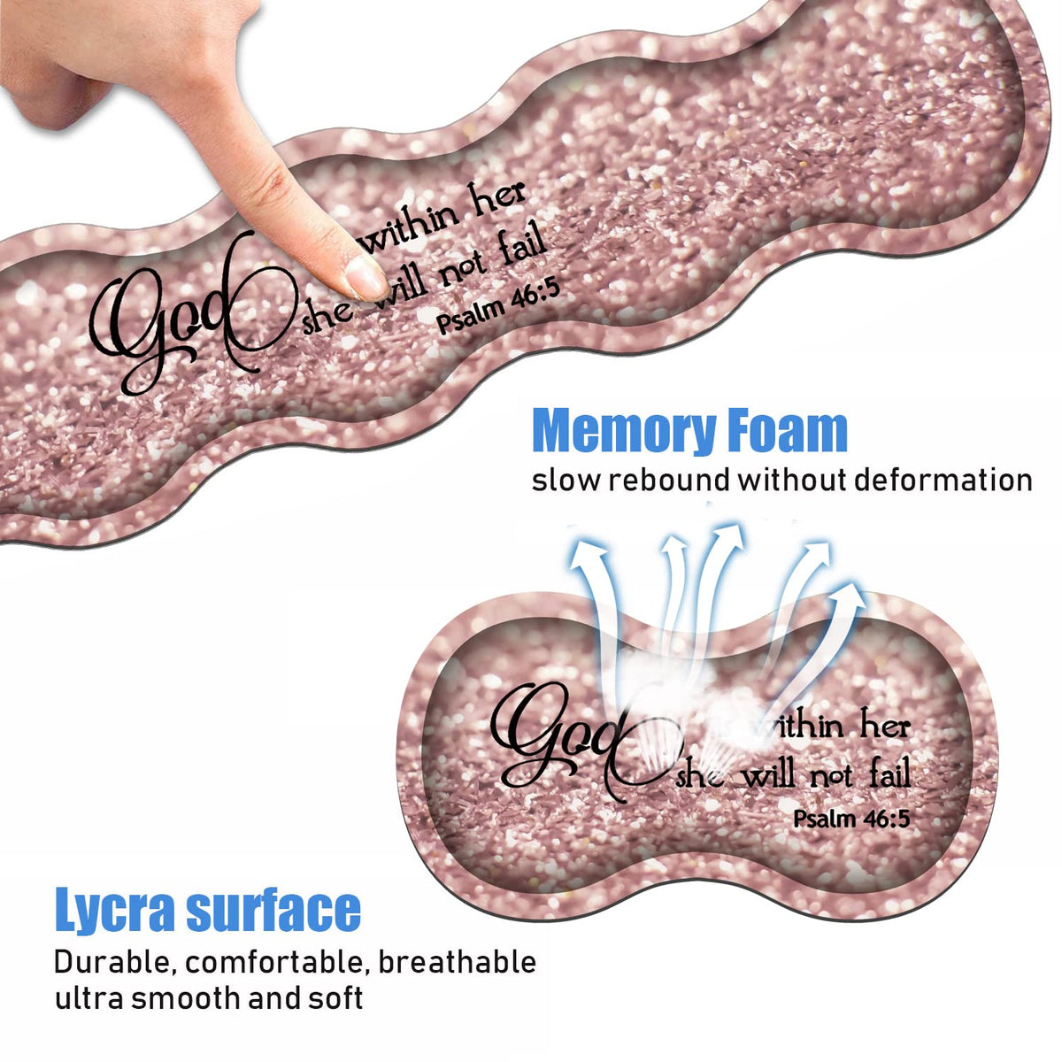 Ergonomic Keyboard Wrist Rest & Mouse Pad Wrist Rest Set, Large XXL Gaming Desk Mat 31.5"x 11.8"