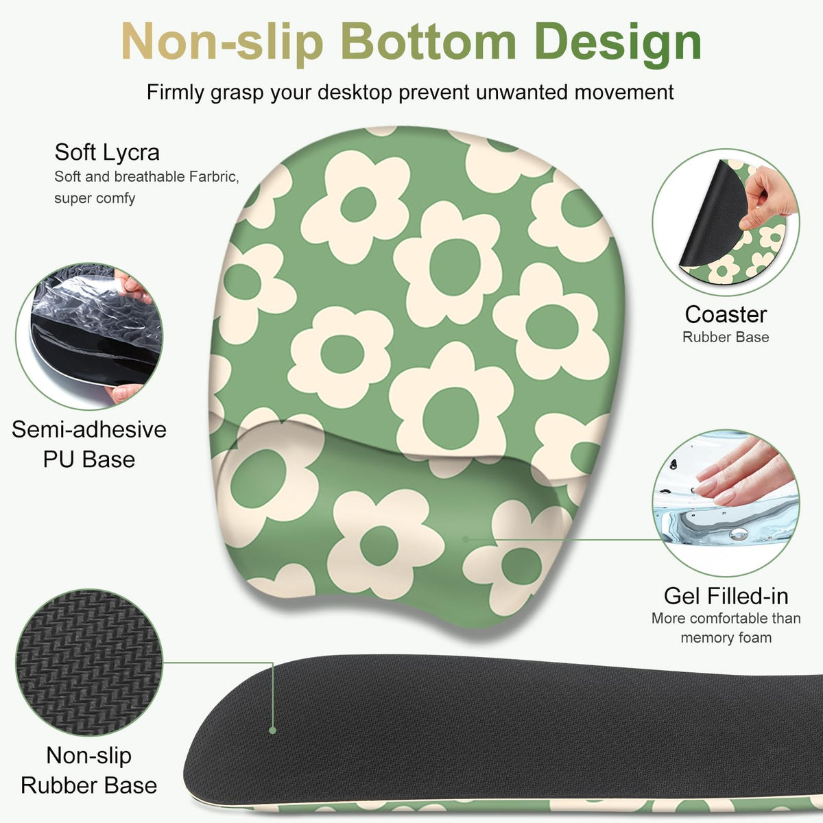 NXZGO Large Mouse Pad with Wrist Support 4in1 Set, XXL Game Mousepad +Keyboard Wrist Rest+Mouse