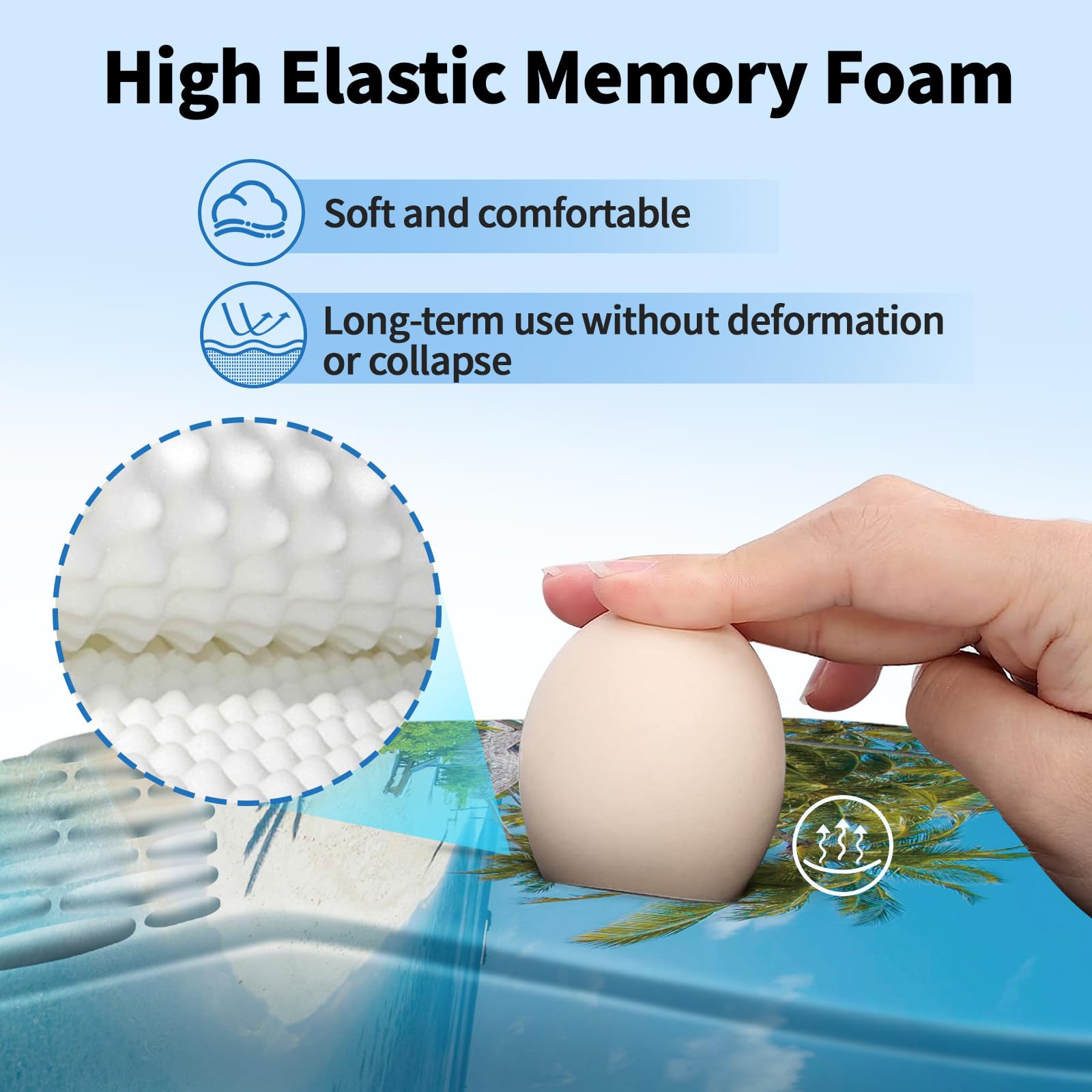 YIWEI Ergonomic Mouse Pad with Wrist Rest for Carpal Tunnel Pain Relief