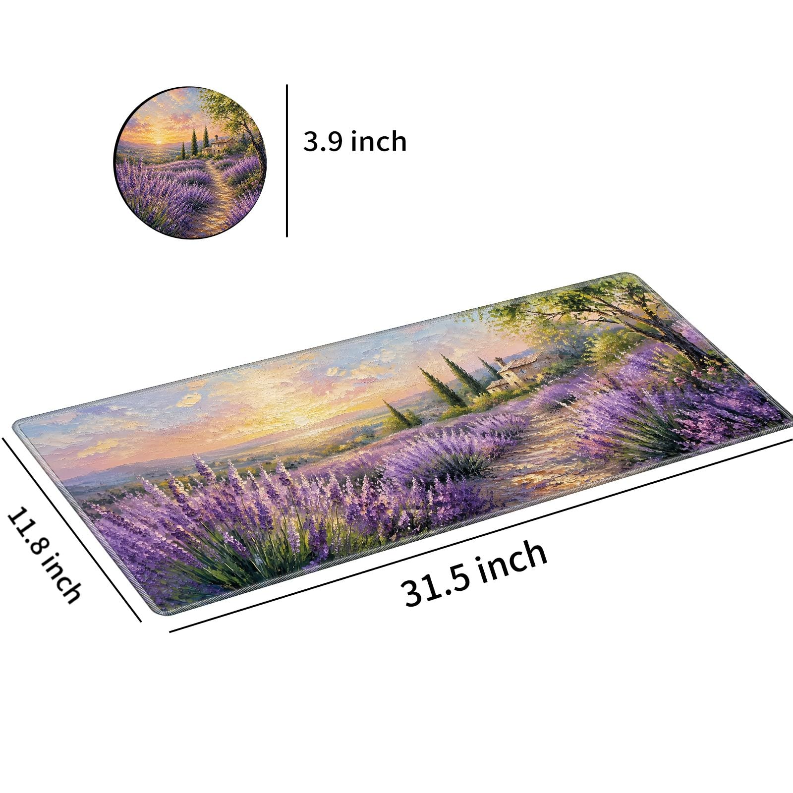 Desk Mat Large Gaming Mouse Pad + Coaster