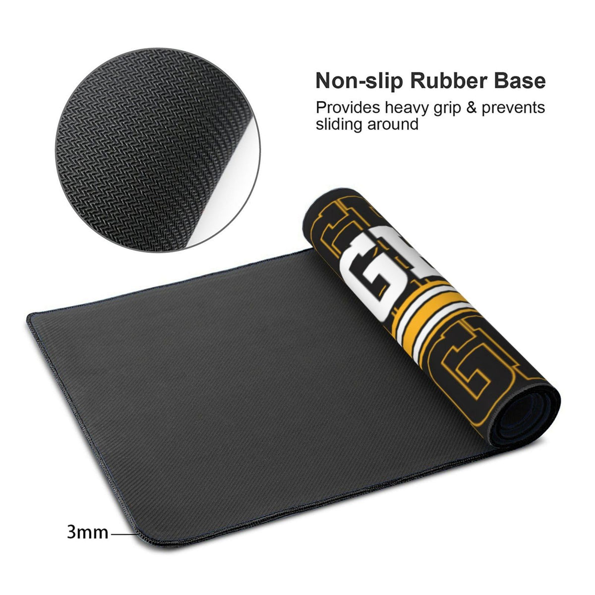 ANTKING Pittsburgh Mouse Pad Custom Name and Number Desk Pad for Men Women Youth Gifts