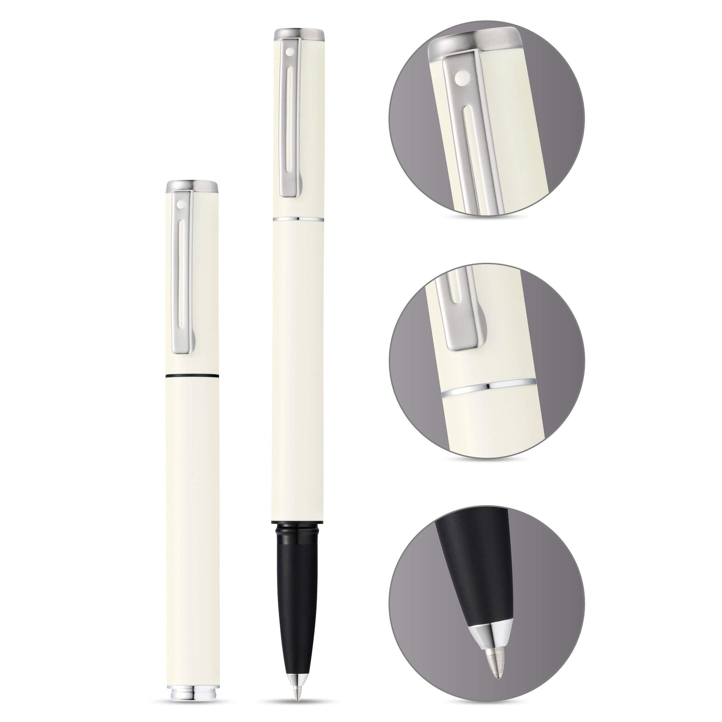 Sheaffer Pop Glossy White Gel Rollerball Pen with Chrome Trim