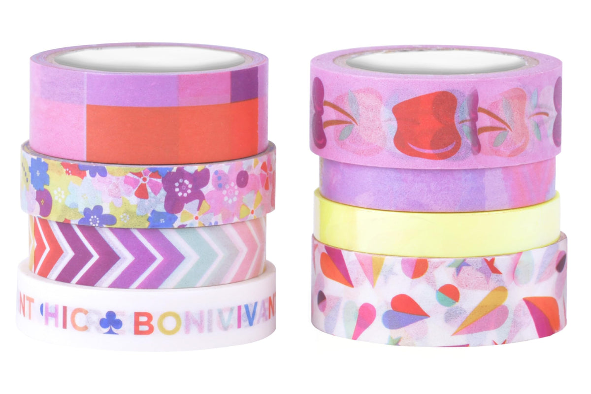 Scotch Expressions Washi Tape, 8 Rolls, Assorted Sizes & Colors