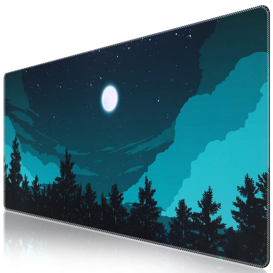 iCasso Extended Gaming Mouse Pad 35.4x15.7in Desk Pad,Silent Night