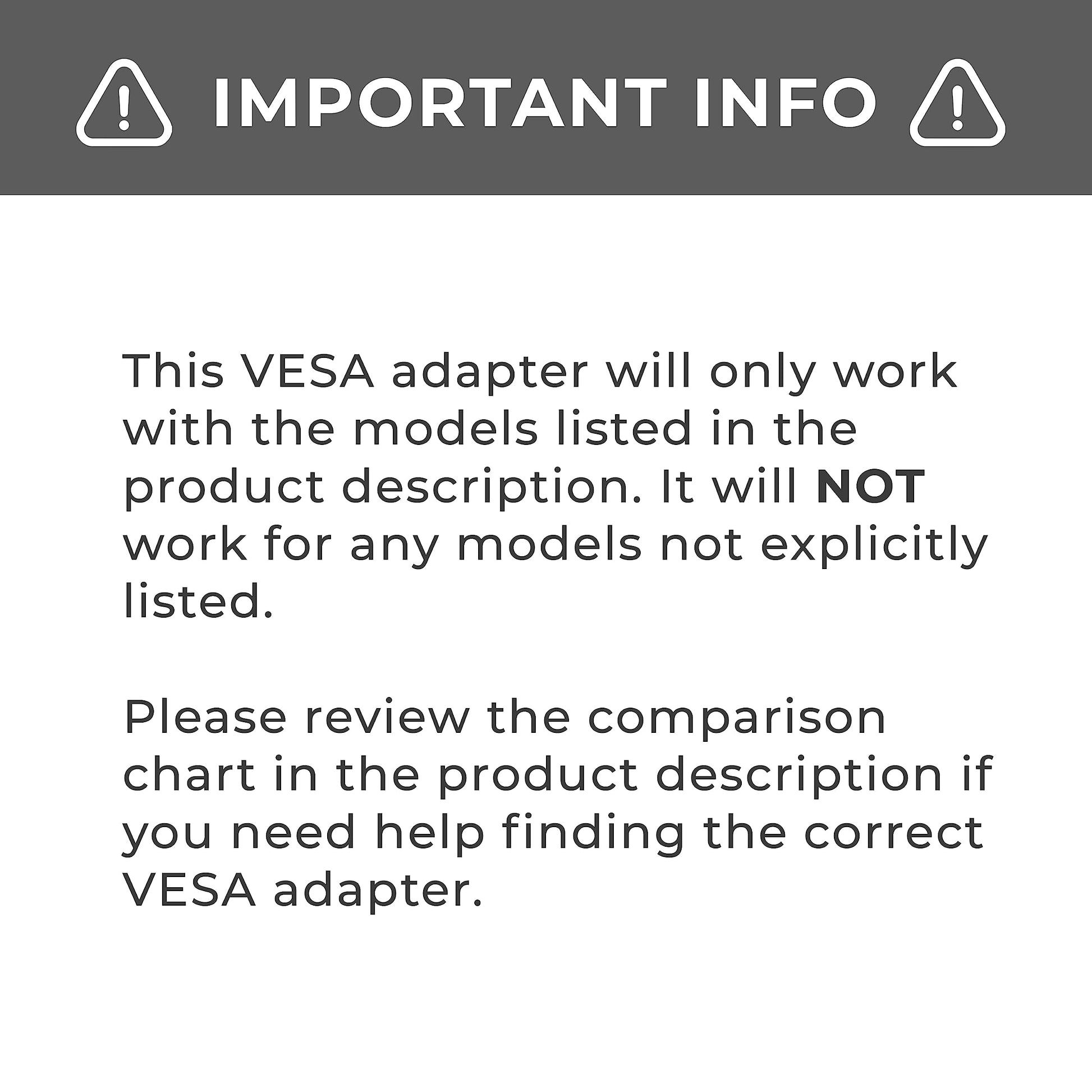 HumanCentric VESA Mount Adapter Compatible with MSI Optix Monitors