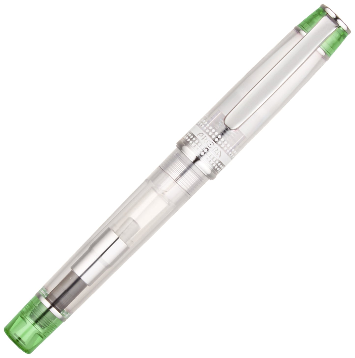 Pilot Prera Iro-Ai Calligraphy-Nib Transparent, Green Body Fountain Pen (FPRN-350R-TLGCM)