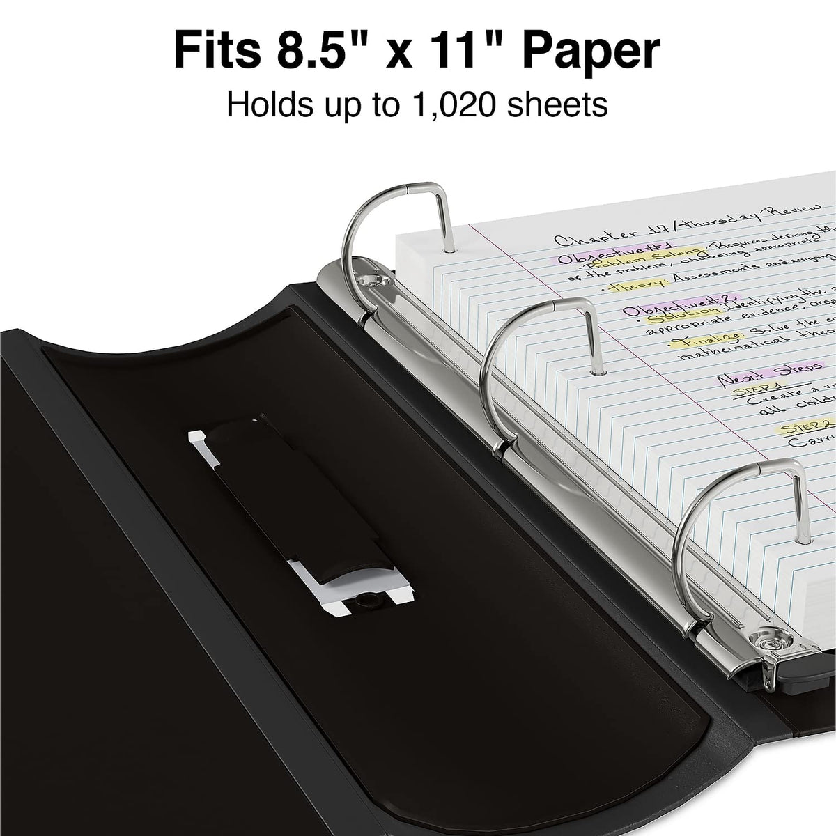 Staples Better 4-Inch D-Ring View Binder, Black, Reinforced Spine