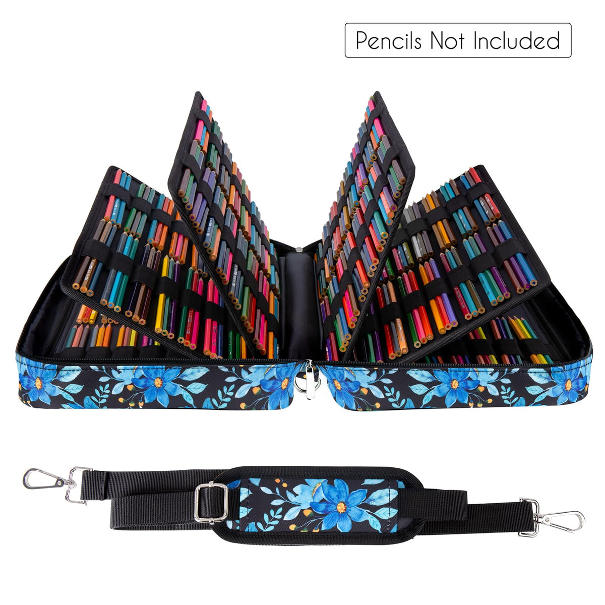 YOUSHARES Big Capacity Colored Pencil Case - 480 Slots large Pen Case Organizer with Multilayer