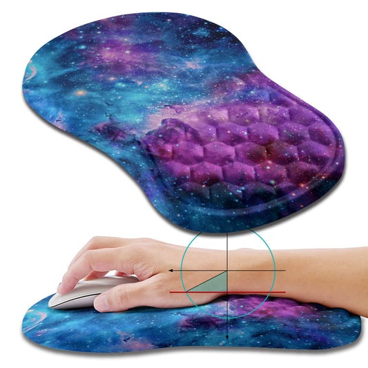 Hokafenle Ergonomic Mouse Pad Wrist Support, Wrist Rest Mousepad for Carpal Tunnel Pain Relief with