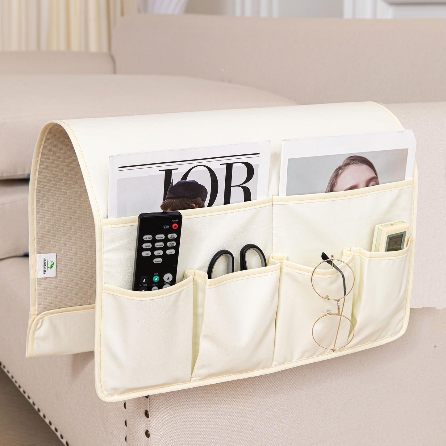 HAOMAIJIA Sofa Armrest Organizer, Remote Control Holder for Recliner Couch