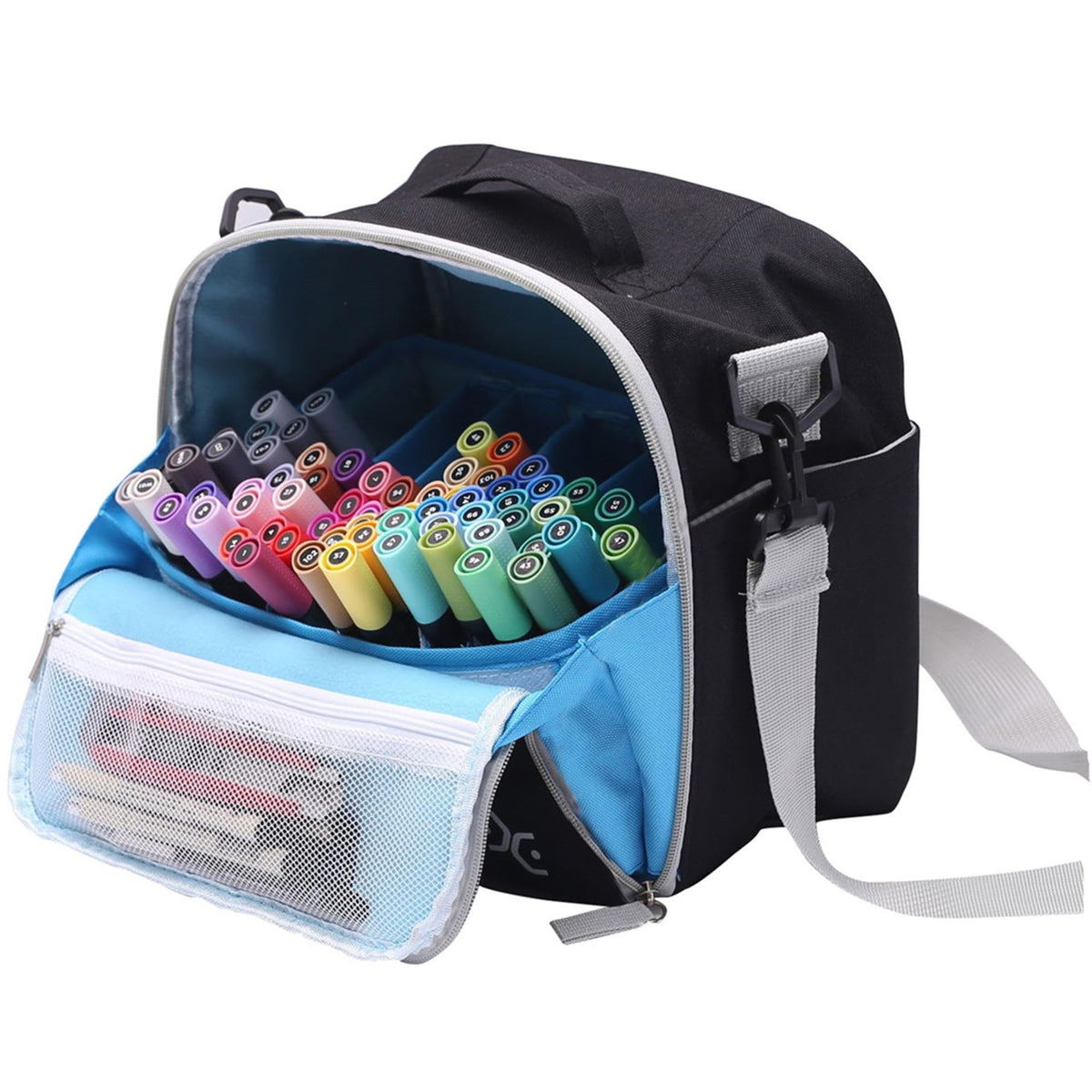 Togood Marker Organizer Bag - Large Storage Crossbody Tote for Marker Pens 130PCS+, Portable Art