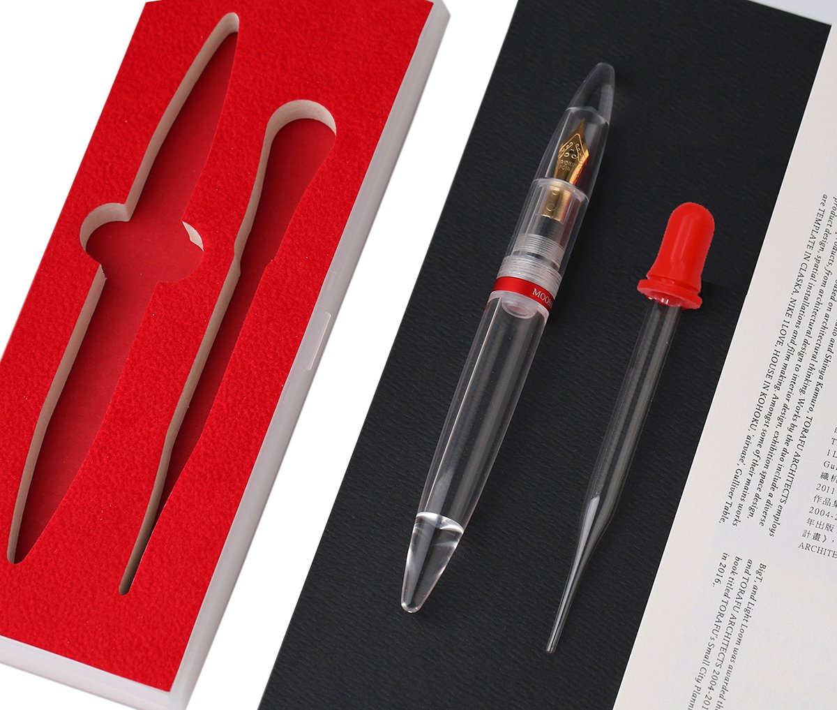 erofa Majohn M2 Eye Dropper Fountain Pen, Large-Capacity Ink Storing, Fine Nib Writing Pen Set for