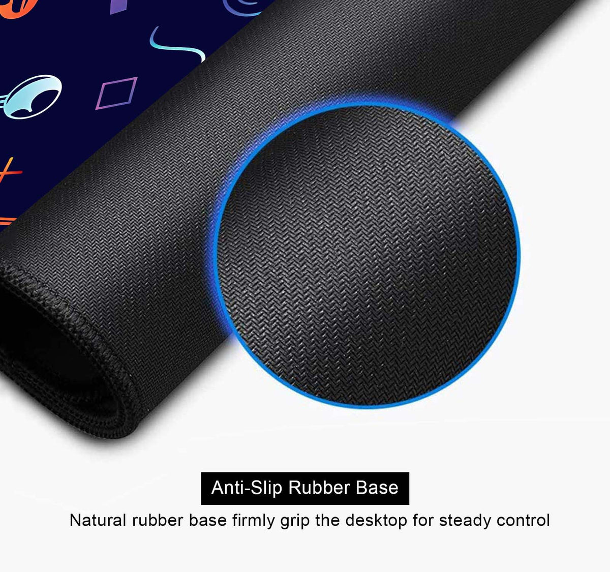 SXCKANG Game Desk Mat, Blue Large Gaming Extended Mouse Pad, XXL Mousepad for Laptop Computer
