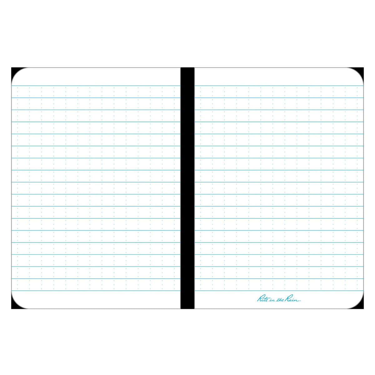 Rite In The Rain Weatherproof Soft Cover Notebook, 3.5" x 5", Yellow Cover, Universal Pattern (No.