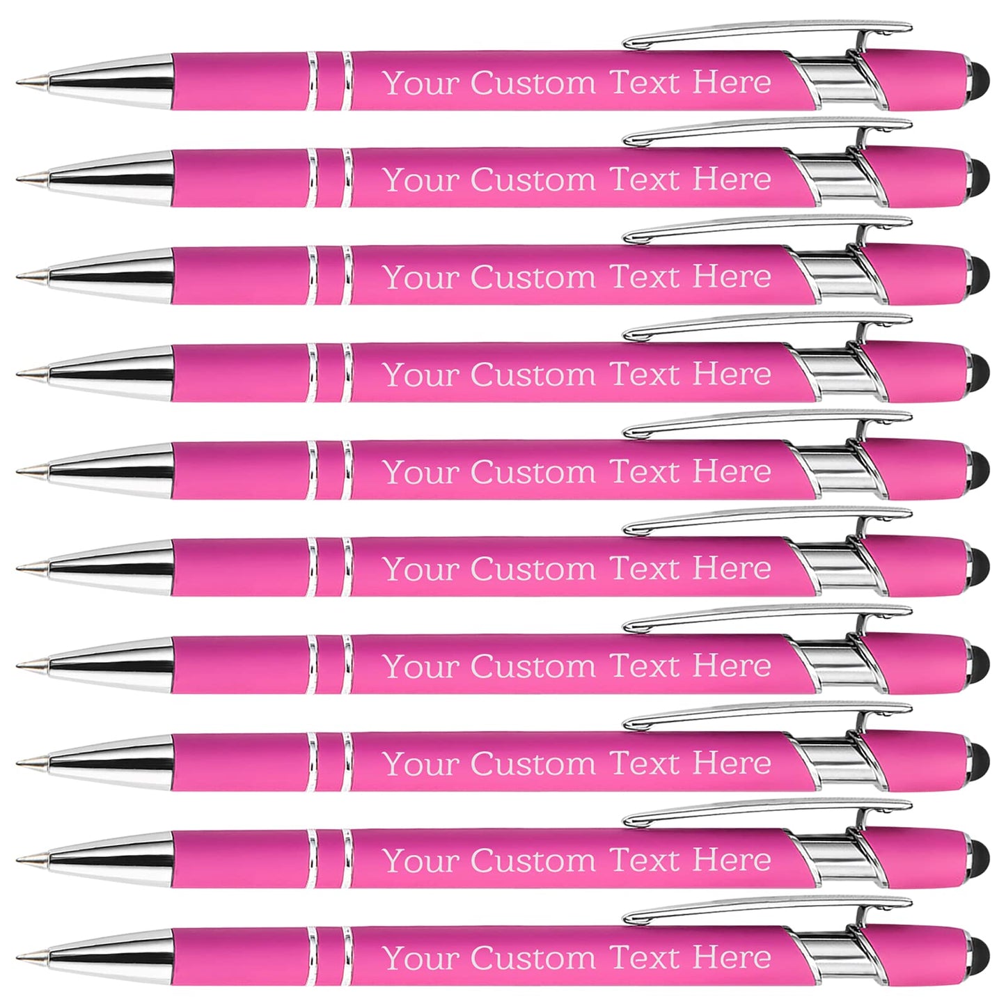 Xiuyours Personalized Custom Pens Bulk Free Engraving with Name Message Customized Ballpoint Pens